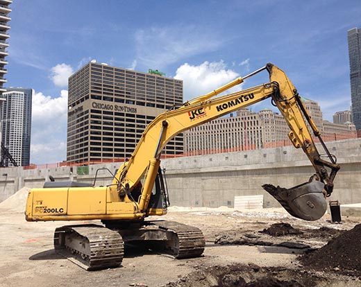 Excavation at the Chicago River