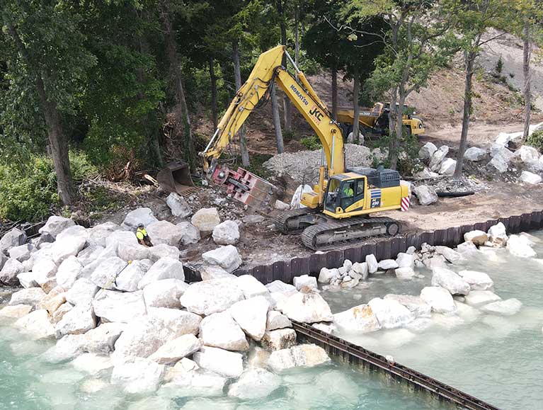 Shoreline Restoration Work