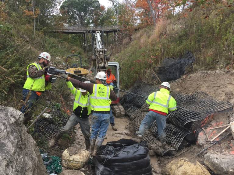 JKC crew members working on a project